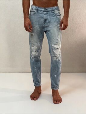 Hollister Light Blue Distressed Slim Jeans